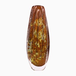 Heavy Grail Glass Vase by Karl Wiedmann, 1970s