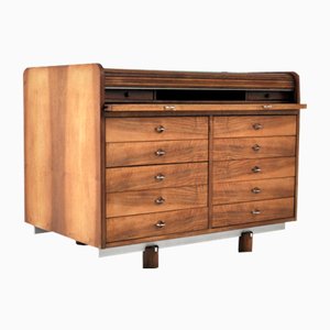 Gianfranco Frattini zugeschriebener Modell 804 Schreibtisch mit Rollen für Bernini, 1960er