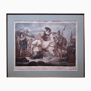 English Artist, The Flight of Mary Queen of Scots, 1840s, Copper Engraving