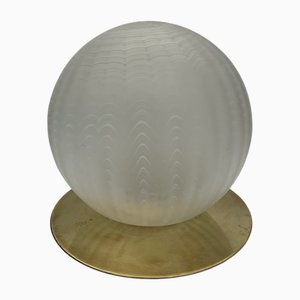 Glas Tischlampe Venini zugeschrieben, 1970