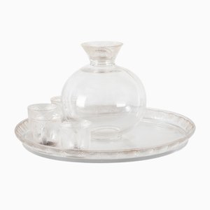 Service à Boisson Poppy par Rene Lalique, 1930s, Set de 6