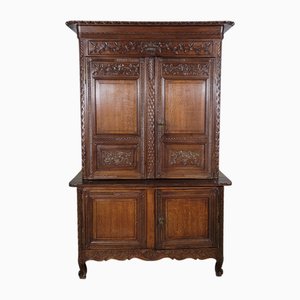 Small Two-Body Norman Oak Sideboard