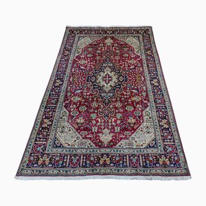 Middle Eastern Hand-Knotted Tabriz Medallion Knot Rug