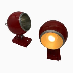 Reggiani zugeschriebene Wandlampen, 1970, 2er Set