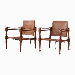 Set of Scandinavian Safari Lounge Chairs, 1960s