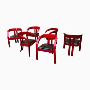 Elisa Chairs by Giovanni & Giampiero Battista Bassi for Poltronova, 1960s, Set of 6