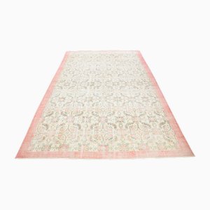 Großer Vintage Teppich aus Wolle in Pastelltönen