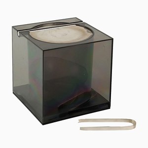 Opi Ice Bucket in Acrylic Glass and Silver by Cini & Nils Milano