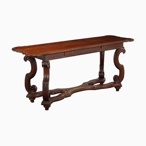 Scrivania in pioppo e noce