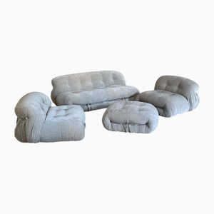 Soriana Living Room Set by Afra and Tobia Scarpa for Cassina, Set of 4