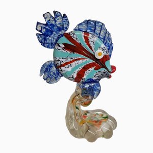 Pedestal de cristal de Murano, años 80