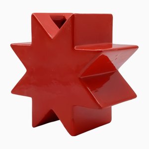 Italian HSING Ceramic Vase by Ettore Sottsass for Alessio Sarri, 1980s