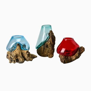 Murano Glasses by Adriano Seguso, 2000s, Set of 3