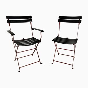 Sedie pieghevoli Celestina attribuite a Marco Zanusso per Zanotta, anni '70, set di 2