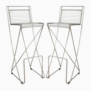 Set of Kreuzschwinger Series Stools attributed to Till Behrens for the Schulbach Company, 1990s