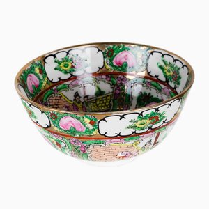 20th Century Chinese Porcelain Rice Bowl, Macao