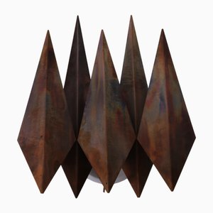 Lampada da parete in rame di Svend Aage Holm Sorensen, Danimarca, anni '60