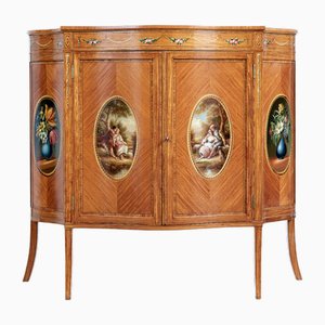 Sheraton Revival Schrank aus Satinholz, 19. Jh., 1895