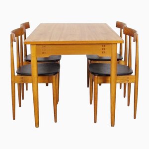 Dining Set by Alan Fuchs for Uluv Krásná Jizba, 1960s, Set of 5