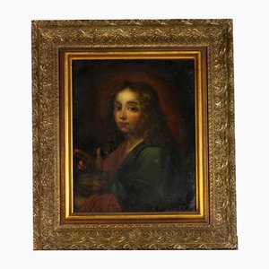 Artiste Baroque, Christ Salvator Mundi, 17ème Siècle, Huile sur Panneau de Cuivre