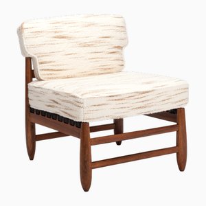 Gepolsterter Vintage Teak Sessel
