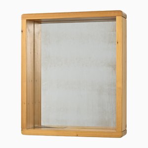 Miroir Les Arcs Vintage en Pin, France, 1973