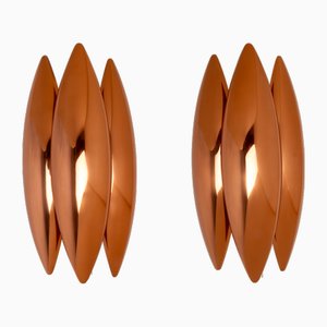 Kastor Wall Lamps by Jon Hammerborg for Fog & Mörup, 1960s, Set of 2