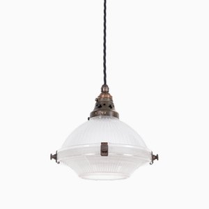 2-Part Pendant Light from Holophane, 1920s