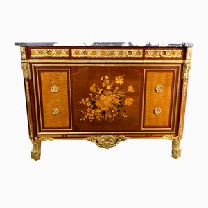 Buffet Style Transition Louis XV-Louis XVI en Marqueterie, 1960s