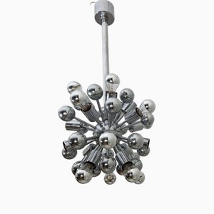Lampada Sputnik in acciaio cromato, anni '70