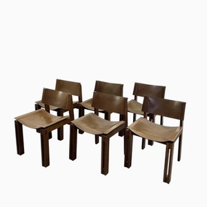 Moderne Stühle im Stil von Afra & Tobia Scarpa, 1960er, 6er Set