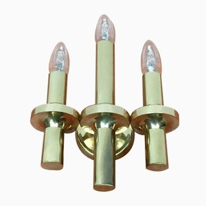 Vintage Hollywood Regency Style Wall Lamp in Brass, 1970s