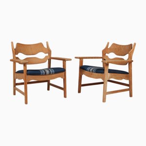 Set of Armchair attributed to Henning Kjærnulf, 1970s