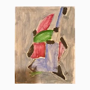 After Jean Boris Lacroix, Abstract Composition, 1930, Original Watercolor