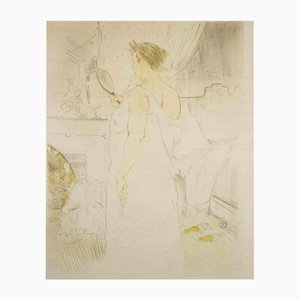 After H. de Toulouse-Lautrec, Femme à la Glace, La Glace à Main, Lithograph