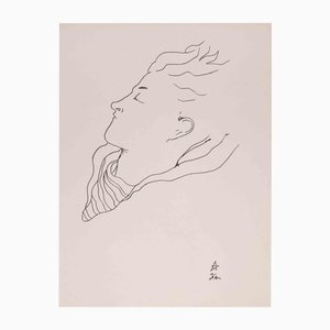 Jean Cocteau, Portrait de Jean Desbordes, Lithograph, 1929