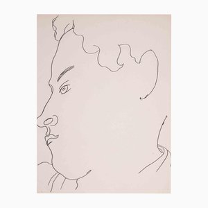 Jean Cocteau, Retrato de Jean Desbordes, Litografía, 1929