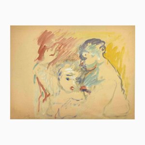 Mino Maccari, The German in the Brewery, Drawing, Mid-20th Century