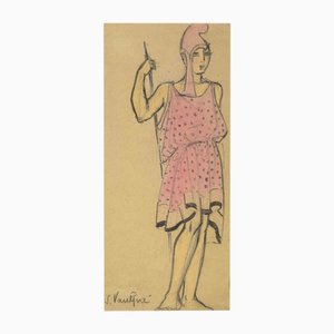 Simone Vaulpré, Traje de teatro, Dibujo, Principios del siglo XX