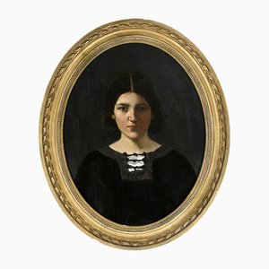 Portrait of a Young Woman, 19th Century, Oil on Canvas