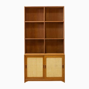 Bücherregal mit Rattan von Alf Svensson, 1950er