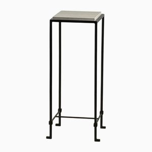 Schlanker Diagramme Beistelltisch aus Travertin von Atelier Cabanel