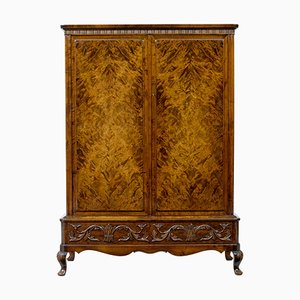 Mid 20th Century Burr Birch Wardrobe by Bodafors, 1950s