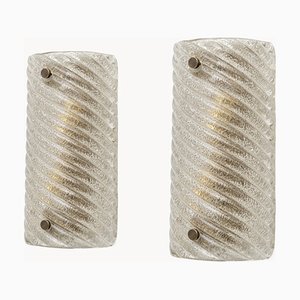 Mid-Century Modern Murano Glass Sconces by Carlo Nason for Mazzega, 1970s,Set of 2