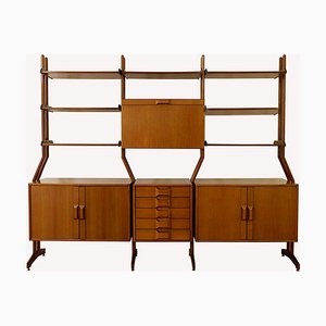 Mueble de pared italiano Mid-Century moderno, años 60