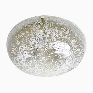 Lampada da incasso grande in vetro di Hillebrand Lighting, anni '60
