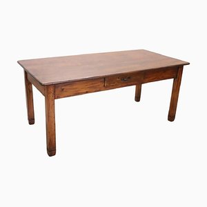 Vintage Italian Rustic Kitchen Table in Fir Wood
