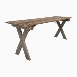 Primitive Wooden Console Table, 1930