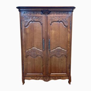 Mobiletto normanno in quercia, XIX secolo