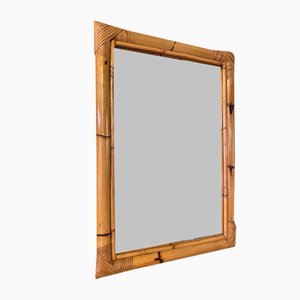 Italienischer Bambus Spiegel, 1970